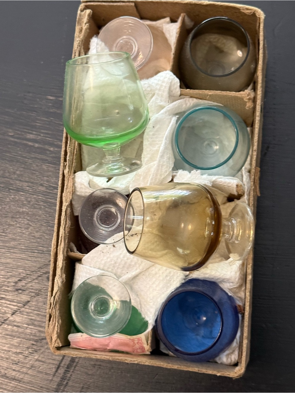 Blefeld &co Assorted Colored mini cordial glasses 8 piece Multi-Color Set